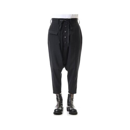 New Spring Style nine-point Harem pants loose cone-shaped dark closed mouth high waist crotch