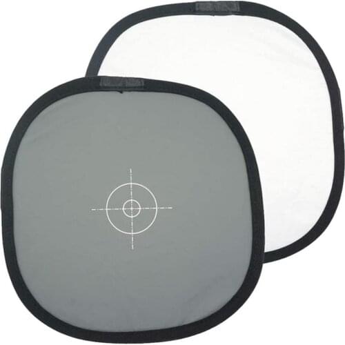 30cm 12 Inch Foldable Photography Double Face Focusing Board 18% Gray Card Reflector White Balance Reference Card With Carry Bag