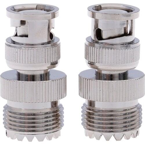 1pc BNC Male Plug To SO239 UHF Female Jack RF Coaxial Adapter Cable Connector