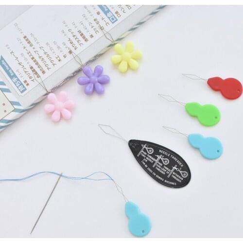 10pcs/set DIY Needle Automatic Skillful Needle Threader Garment Sewing Needlework Thread Guide Device Tool For Elderly Use
