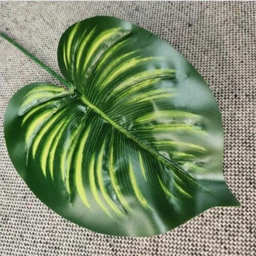 10pcs Single Stem Green Leaf Plant Greenery Tree Leaf Branch for Wedding Floral Arrangement Decoration