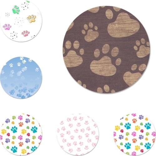 58mm Dog paw design Badge Brooch Pin Accessories For Clothes Backpack Decoration gift