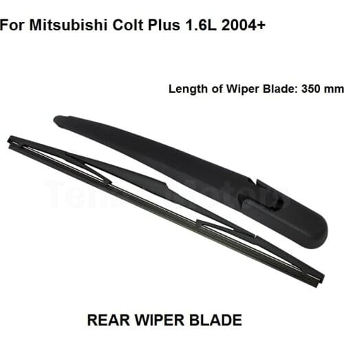 Car Accessories For Mitsubishi Colt Plus 1.6L 2004+ Rear Windshield Window Wiper Arm Blade Set New
