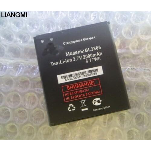 BL3805 BL 3805 3.7V 1750mAh Mobile Phone Replacement Li-ion Battery for Fly IQ4404/IQ4402/BL3805 with phone stander