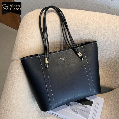 Large Capacity Casual Tote Bags for Women 2020 Trend Luxury Brand Bag Leather Designer Big Shopper Bag Fashion Handbags Women