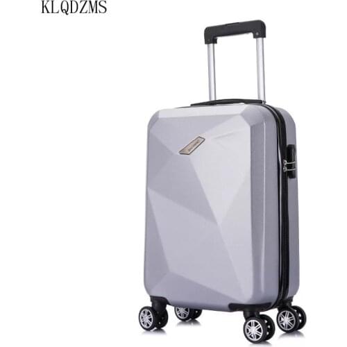 KLQDZMS 20’’24 Inch ABS Womans Travel Luggage Bags Mans Business Spinner Rolling Luggage Fashion Lightweight Suitcase