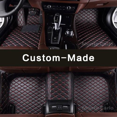 Custom made car floor mats for BMW 4 series F32 F33 F36 M4 F82 F83 5 series E39 E60 E61 F10 F11 F07 G30 G31 3D carpet rug liners
