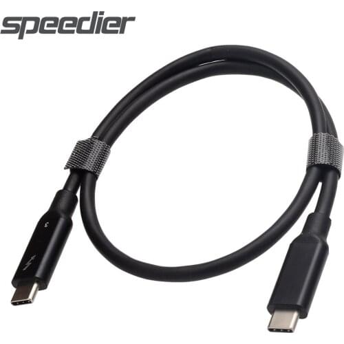 Thunderbolt 3 Cable Male to male 40Gbps 100W 5A/20V Support 5K UHD or 4K 60HZ Display USB Type C