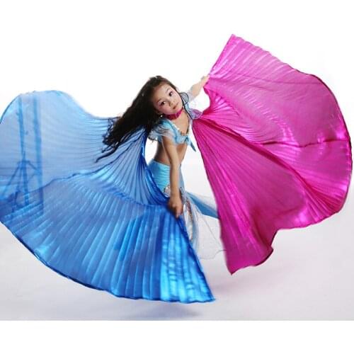 2018 New Kids Belly Dance Costume Childrens Two Colors Opening Isis Wings 3 Colors