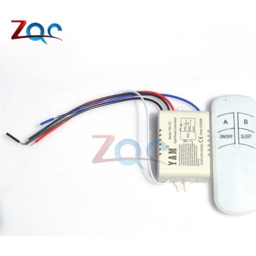 220V 50/60Hz 1 Way Relay RF Remote Control LED Light Switch Digital Wireless Remote Control Switch for Ceiling LED Lamp Bulb