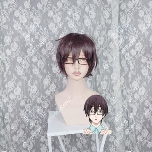 Anime Wotakoi: Love is Hard for Otaku Kou Sakuragi Cosplay Wig Short Heat Resistant Synthetic Hair Wigs ( Only Wig) + Wig Cap