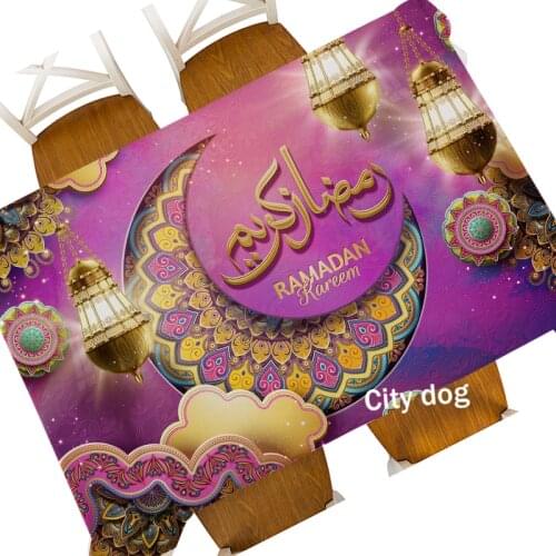 Rectangle Tablecloth Cloth Eid Mubarak Table Decoration Accessories Ramadan Decorations for Home Eid Al Adha Aid Ramadan Decor