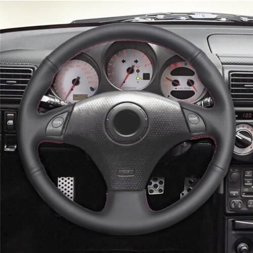 DIY Anti-Slip Wear-Resistant Steering Wheel Cover For Toyota RAV4 Celica MR2 Supra Caldina Car Interior Decoration
