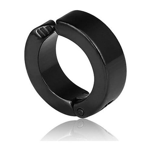 1Pc No Piercing Earrings Titanium Steel Clip Earring Round Accessories Ear Clip Mens Punk Party Fashion Sexy