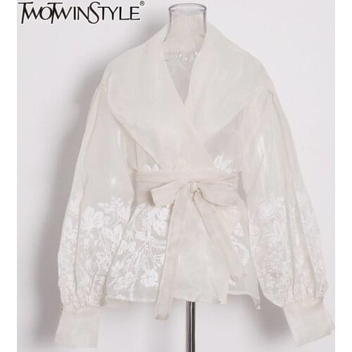 TWOTWINSTYLE Blouses With Embroidery