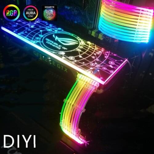 GPU Extension Cable 8PIN(6+2) Motherboard 24PIN 5V ARGB 3PIN Lighting MOBO AURA SYNC