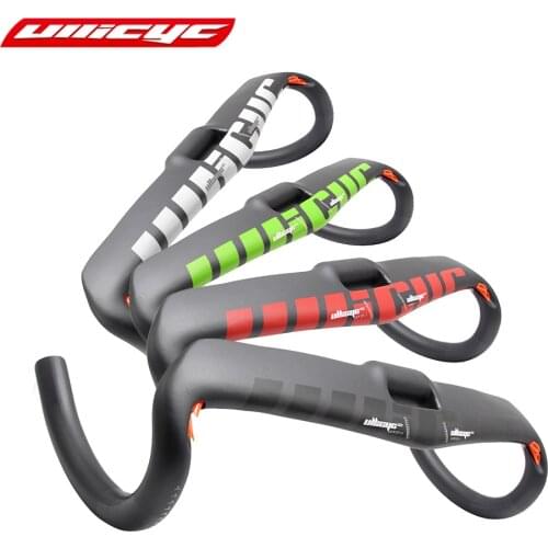 Ullicyc Colorful Road Handlebar Strong quality Internal Cable Bike Handlebar 31.8*400 420 440mm Carbon Cycling Parts WB315