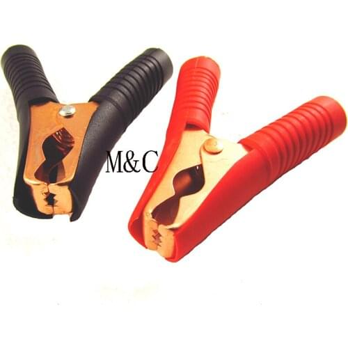 100 PCs Hot Car Alligator Clips Battery Clamps Crocodile Clip 100A Black Red
