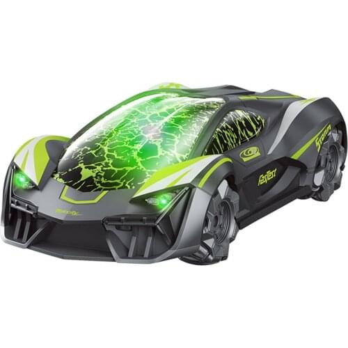 2.4G Crack Remote Control Min Drifting RC Car Stunt Multi-directional 360 Rotating Electric Racing Car Model With Lights Toys