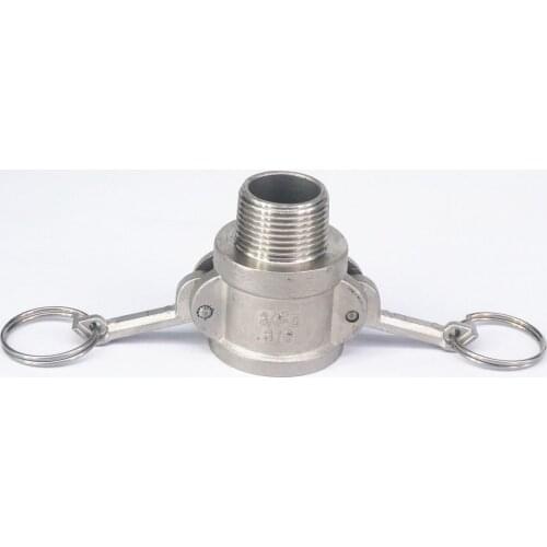 3/4" BSP male Thread 304 Stainless Steel Type B Socket Camlock Fitting Cam and Groove Coupler