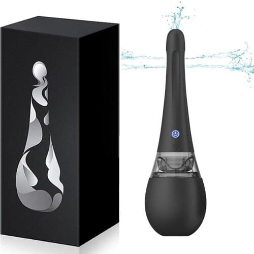 Automatic Electric Enema Bulb Anal Irrigator 5 Holes Deep Clean Vaginal Shower Enema Hygiene Colon Cleansing for Men Women