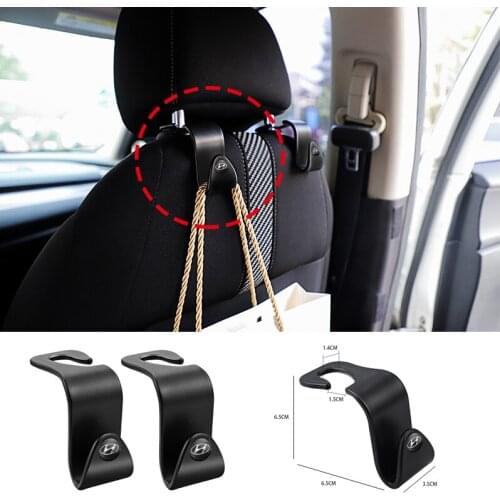2Pcs ABS Car Styling Seat Back Hook For Hyundai GDI I10 I20 IX20 IX25 IX35 Jens Genesis Kona Getz Accent Azera Sonata SantaFe