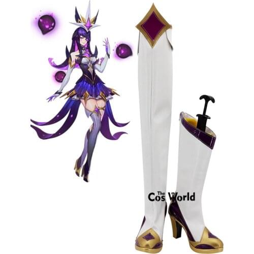 LOL Star Guardian Magical Girl The Dark Sovereign Syndra Games Customize High Heels Cosplay Shoes Boots