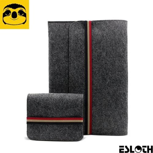 New ESLOTH 9.7"11.6"12"13.3"15.4" E8 Liner Sleeve Notebook Carry Case Cover Bag For Apple For the Macbook Pro Air laptop Bags