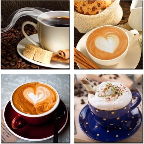 No Frame Home Decor Canvas Painting 3 Piece Oil Painting House Decorative Wall Pictures Wall Decoration Pictures Coffee