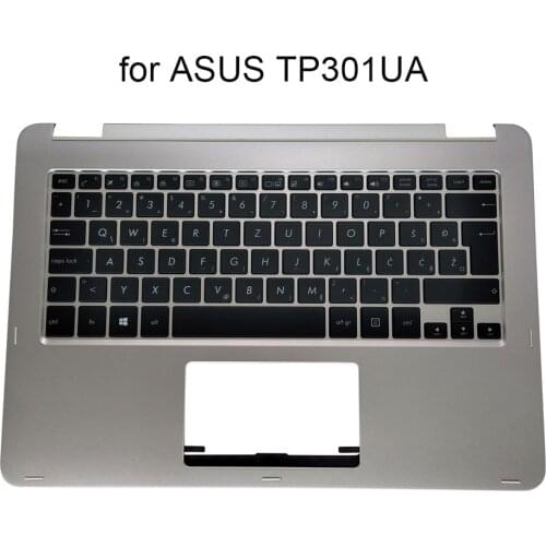 Croatian backlit keyboard for Asus VivoBook TP301 TP301U TP301UA C4054T WB notebook keyboards Palmrest cover 13NB0AL2P08011PC-BS