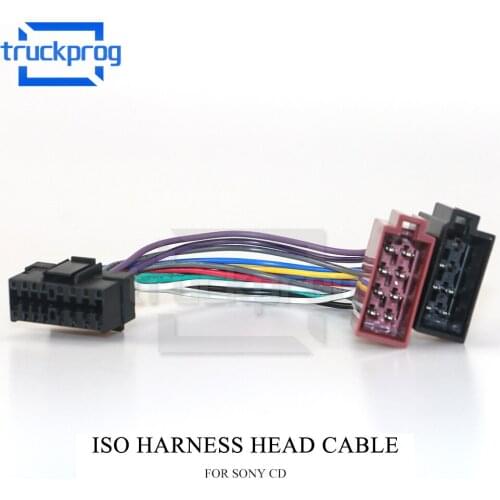 ISO Harness Wire Radio Harness Connector Cable for Sony CD Lead Wiring Loom Power Adapter Cable