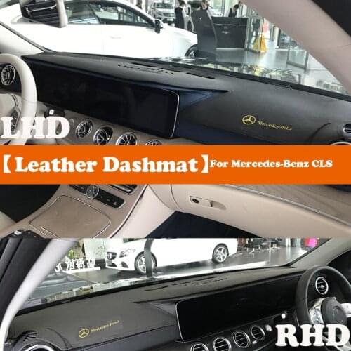 Leather Dashmat Accessories Car-Styling Dashboard Covers Pad Dash Mat Sunshade For Mercedes-Benz CLS CLASS 350 400 450 2020