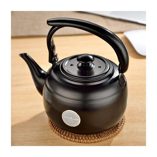 Direct Burning Stainless Steel Small Kettle Alcohol Stove Portable Teapot Household Induction Cooker Flat Bottom Water Pot
