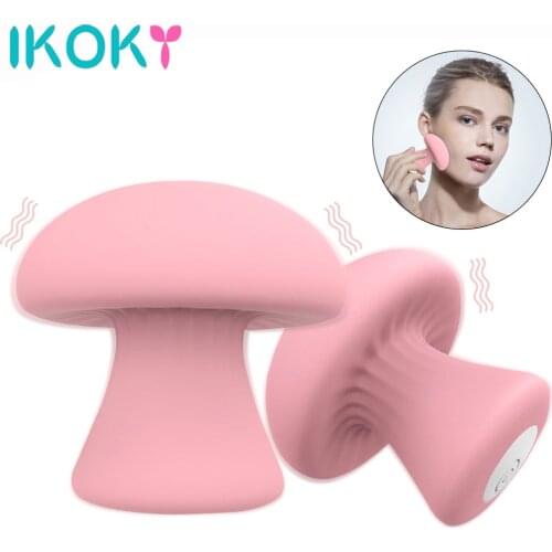 IKOKY Mushroom Shaped Massage Vibrator Sex Toys For Women Vaginal Tight Exercises G Spot Stimulator Vibrator USB Rechargeable