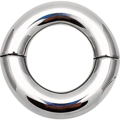 Stainless steel Load penis bondage lock cock Ring Heavy Duty male Ball Scrotum Stretcher Delay ejaculation BDSM Sex Toys men