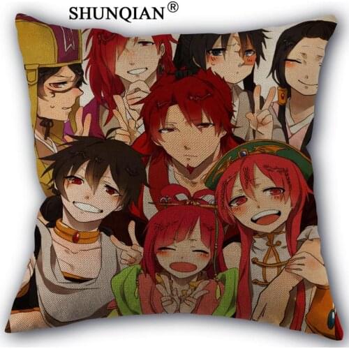 New Arrival magi the labyrinth magic Custom cotton Pillowcases zipper Custom Pillow Case More Size Custom your image gift