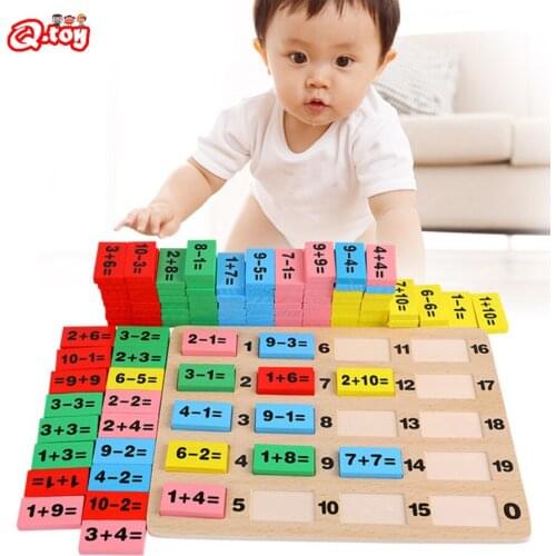 New Math Toys For Children Montessori Toys Wooden Digital Computing Preschool Children Early Education Puzzle Math Game Toys