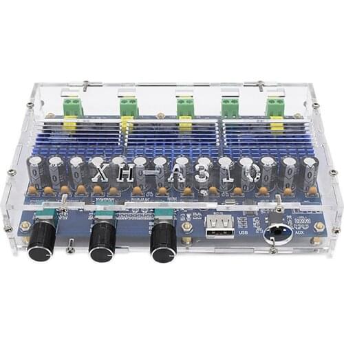 TPA3116D2 Bluetooth Amplifier Audio Board 2x50W+2x100W Subwoofer Amplifier 4 Channel Digital Power Amplificador