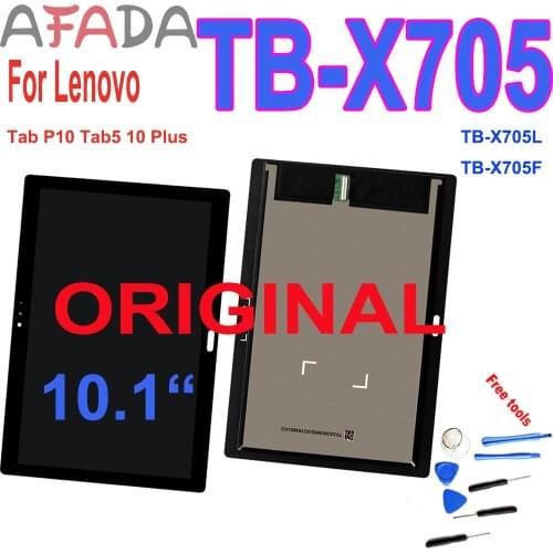 Original 10.1“LCD Display For Lenovo Tab P10 Tab5 10 Plus TB-X705 TB-X705L TB-X705F Touch Screen Digitizer Assembly Replacement