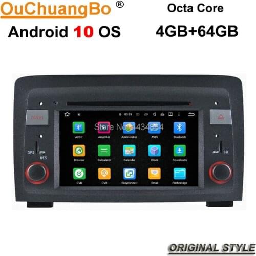 Ouchuangbo car gps navi audio stereo DVD GPS for Fiat Idea (2003-2007) Lancia Musawith 2004-2008 support 8 cores 4+64 android 10