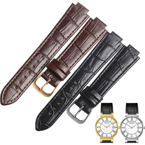WENTULA watch band for mido DORADA M1130 M2130 leather strap calf-leather band watchbands Genuine Leather