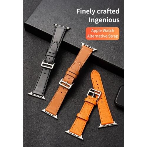 Cowhide bracelet leather strap for Apple Watch 6 se 5 4 38mm 40mm 42mm 44mm strap for iwatch1/2/3/4/5/6