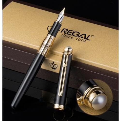 Regal The British Museum Commemoration Fountain Pen Germany Iridium Medium Nib, Noble Black Business Graduation Gift Pen