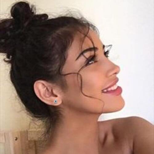 Heart-shaped Birthstone Crystal Earrings Are Suitable For Mom A Gift For Her