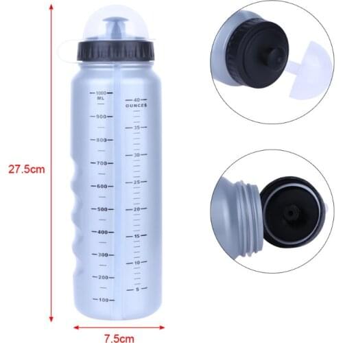 GUB 1000ml Bike Bottle For Water Portable Plastic Cycling Water Bottles With Dust Cover Bike Accessories Outdoor Sports Bottle