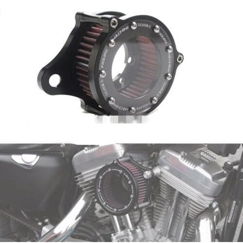 Air Filter CNC Cut Aluminum Fence Style Cleaner Intake System Kit for Harley Sportster Iron 883 XL883 XL1200 48 72 1991-2021