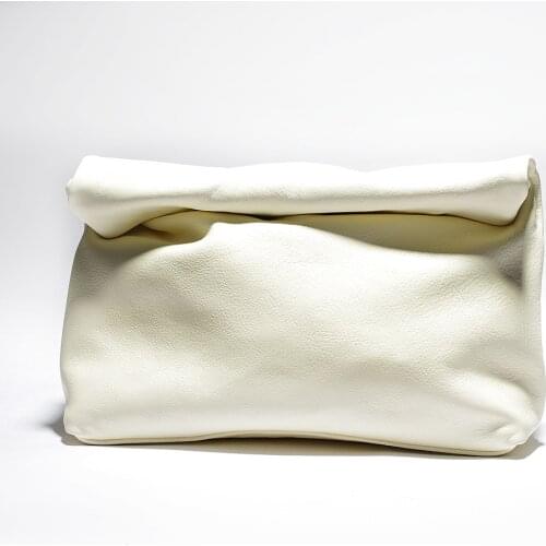 Genuine Leather Women Bag 2021 New Style Holding Large bag personalized Curled Handbag Female Soft Messenger Bag