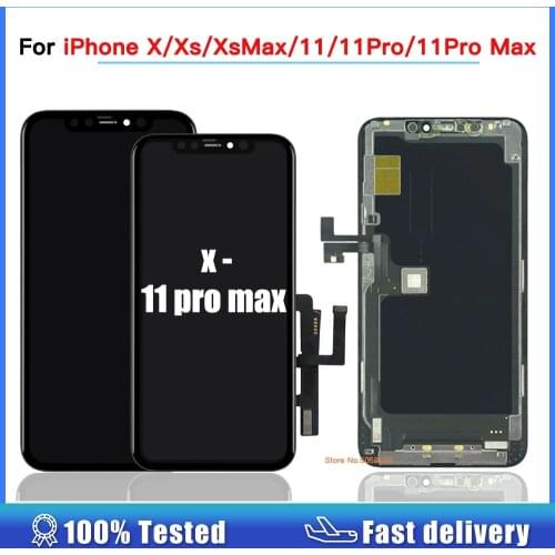 Amoled oled LCD Pantalla For IPhone X LCD XS XR 11 Screen LCD Display 3D Touch Digitizer Assembly For IPhone XS 11 11pro Max lcd