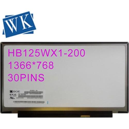 Free Shipping B125XTN01.0 HB125WX1-200 LP125WH2-TPH1 12.5" 1366X768 Laptop LED LCD Display for lenovo x240 x240s FRU:04x1765
