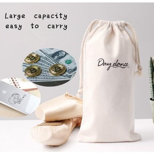 1 pcs Simple Letter Canvas fabric dust cloth bag Clothes socks/underwear shoes receive bag home Sundry kids toy storage bags